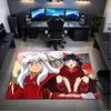 1PC Inuyasha Carpet Office Decorative Carpet For Living Room Bedroom Door Mat Floor Rug Computer Chair Area Rug perfect holiday gift