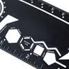 Инженерная линейка Транспортир Компас Многофункциональный карманный инструмент Метрическая дюймовая сантиметровая линейка Прецизионные технические чертежи Гаджет