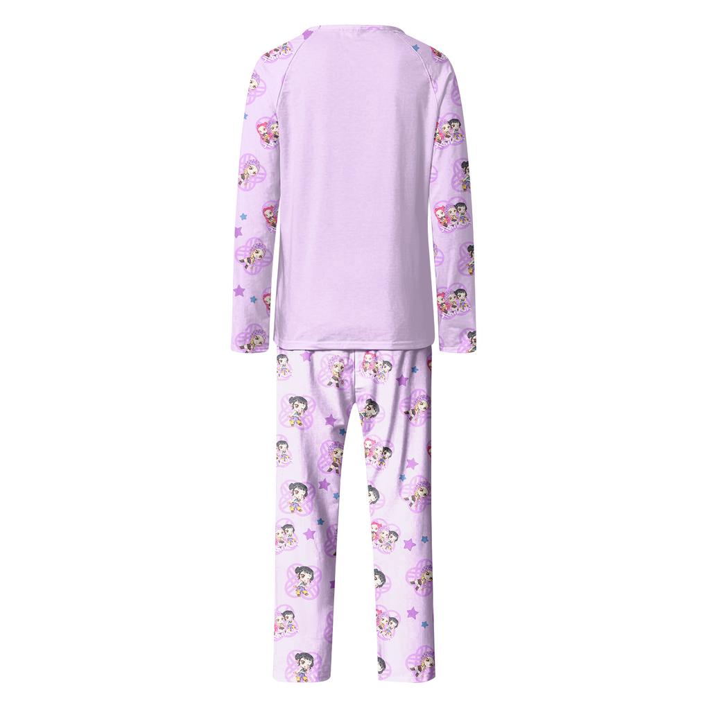 Мультяшный принт с буквами, семейный комплект с длинным рукавом, костюм родитель-ребенок, домашний костюм, осень