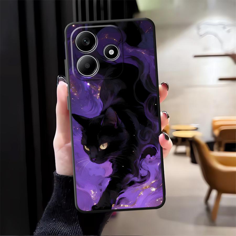Чехол-котик с атмосферой для Xiaomi Redmi Note 14 10 A1 9 8 7 12 11 A4 A5 A3 12C 13C K80 13 Pro Plus 14C Чехол для телефона K40 A2 A1