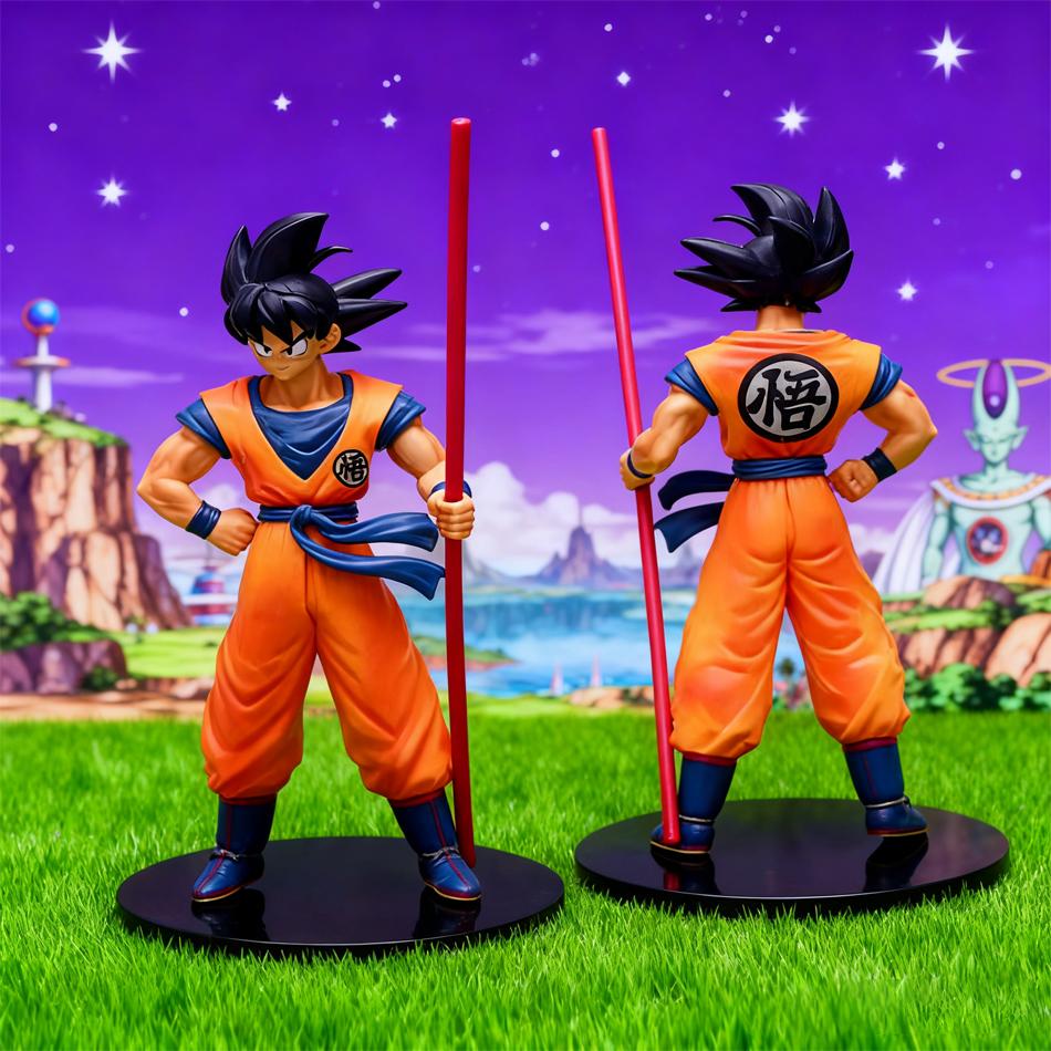/ Dragon Ball Son Goku Super Saiyan Anime Figure 22cm Goku DBZ Action Figure Model Gifts Collectible Doll Kids Birthday Gift