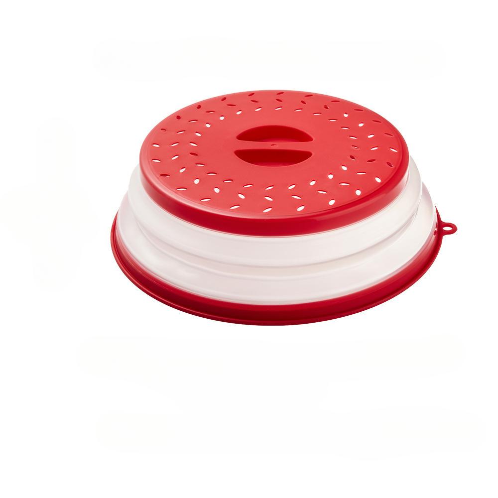 1 шт., обновленная складная крышка для микроволновой печи, отверстие для крючка, вентилируемая складная крышка для микроволновой печи, крышка от брызг для микроволновой печи, корзина для чистки овощей и фруктов