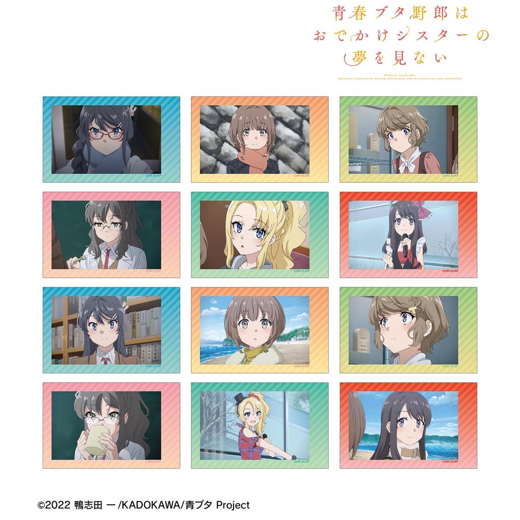 Rascal Does Not Dream of a Dreaming Girl trading instant camera style illustration box of 12 cards,