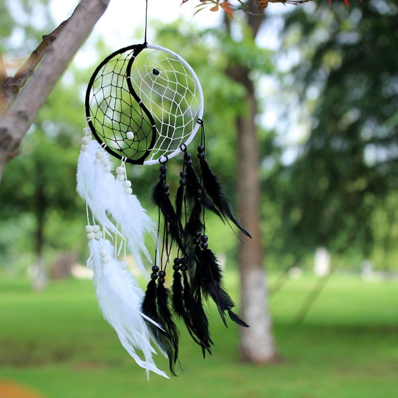 Indian Dream Catcher Car Accessories Yin Yang Tai Chi Dream Catcher Home Decoration Accessories Dream Catcher Pendant Multiple