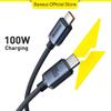 Baseus 100W C To C Type C Cable For iPhone15 16 USB C PD Fast Charging Charger Wire Cord For Macbook Samsung Xiaomi Type C Cable