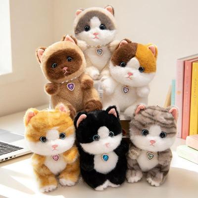 Милый плюшевый брелок-кошка калико - Мягкая кукла-кошка для утешения и в подарок