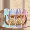 1PC Cowgirl Western Girl 750ml Color Plastic Sports Water Bottle Leakproof Flip Straw Lid Suitable for Sports Office Home Use