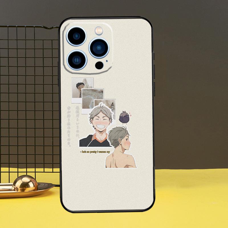 Чехол Haikyuu Sugawara Koushi для iPhone 13 12 11 14 Pro Max XS Max XR X 6S 7 8 Plus SE 2020, задняя крышка, чехол для телефона
