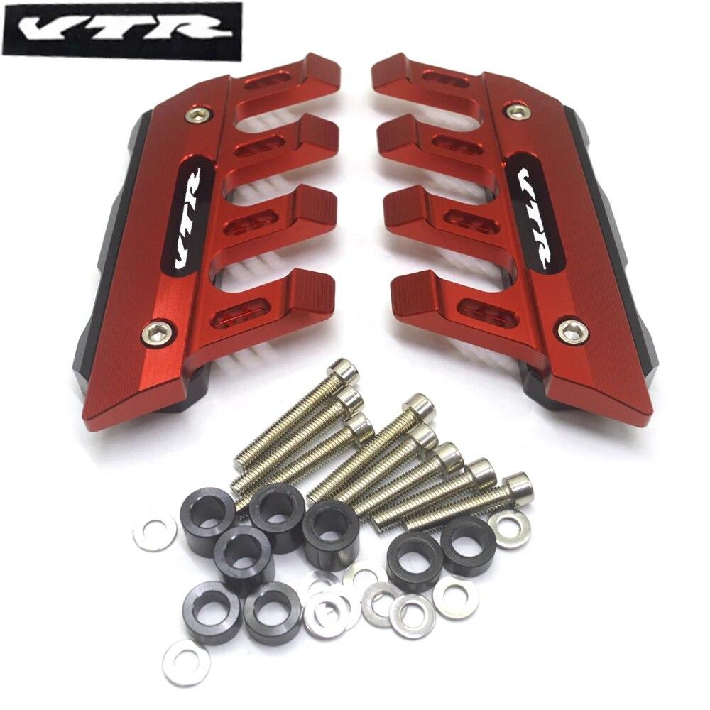 For VTR1000F FIRESTORM Universal Motorcycle Mudguard Side Protection Mount Shock Absorber Front Fender Cover Anti-fall Slider