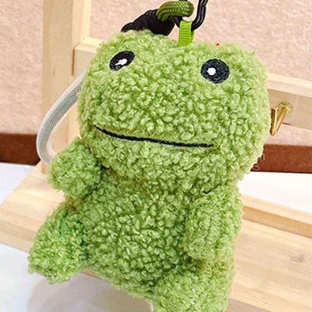 Зеленый Плюшевый Брелок-Игрушка, Трясущиеся Игрушки, Подвеска для Рюкзака, Мультяшный Брелок с Лягушкой, Подарок