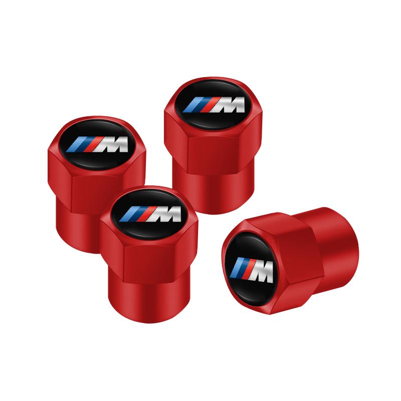 NTSM5 4Pcs Motorcycle sticker/3D Metal Tire Valve Cap Car Tyre Air Stem Cover For BMW M E46 E90 E60 F30 F10 E39 E36 F20 G20 G30 E92 X5