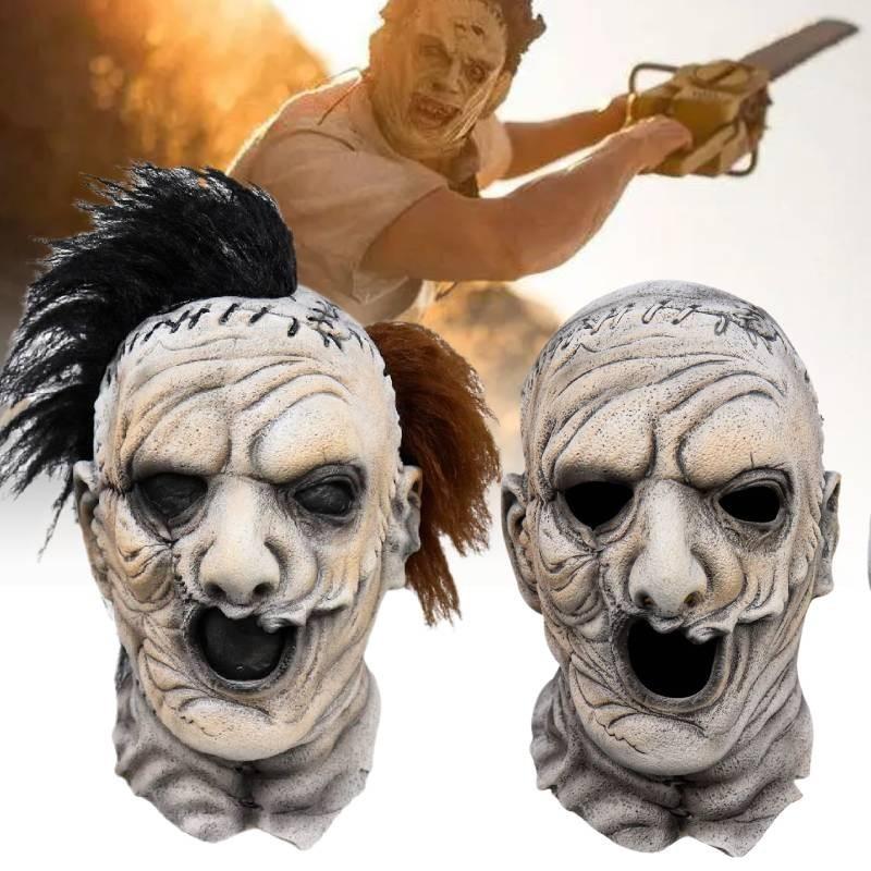 Scary Texas Chainsaw Massacre Mask For Halloween Party Latex Costume Accessory