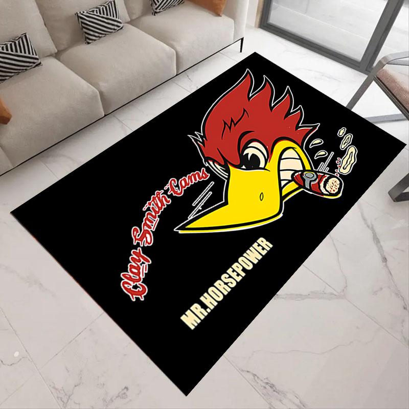 Mr H-Horsepowers Carpet Garage Mat Racing Cool Moto Display Display Mat Anti-slip Home Decoration Living Room Hallway Bath Rug