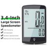 Bike Speed Meter Rainproof Cycle Mileometer Multi Functional Digital Bike Speedometer Full Screen Mobilephone APP
