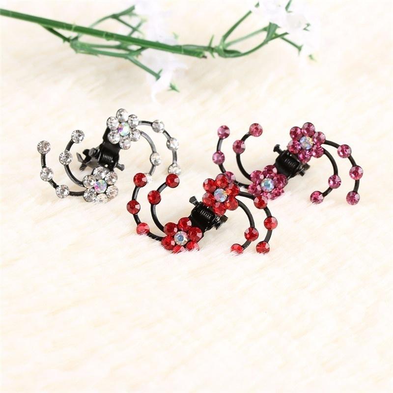 1 предмет (6Pcs) Свадебные заколки для волос с цветочным узором, украшения для волос, заколки-снежинки, мини-цветы