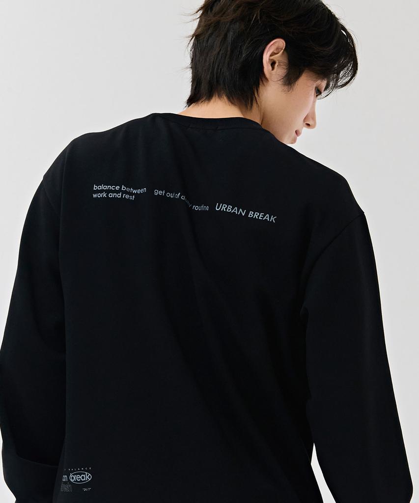 CHASECULT Men'S Lettering Graphic Sweatshirt - Black