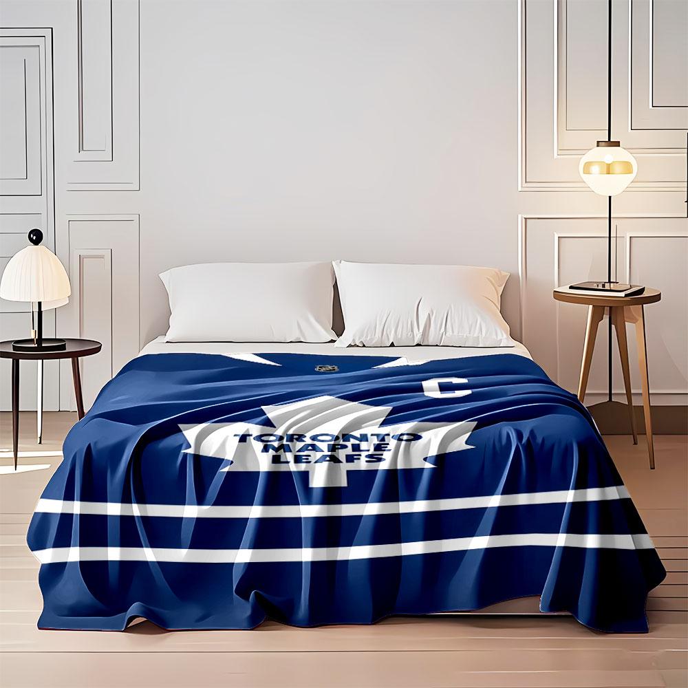 Toronto Maple Leafs Logo Blanket print blanket soft and cozy perfect for the living room bed sofa or a nap,gift