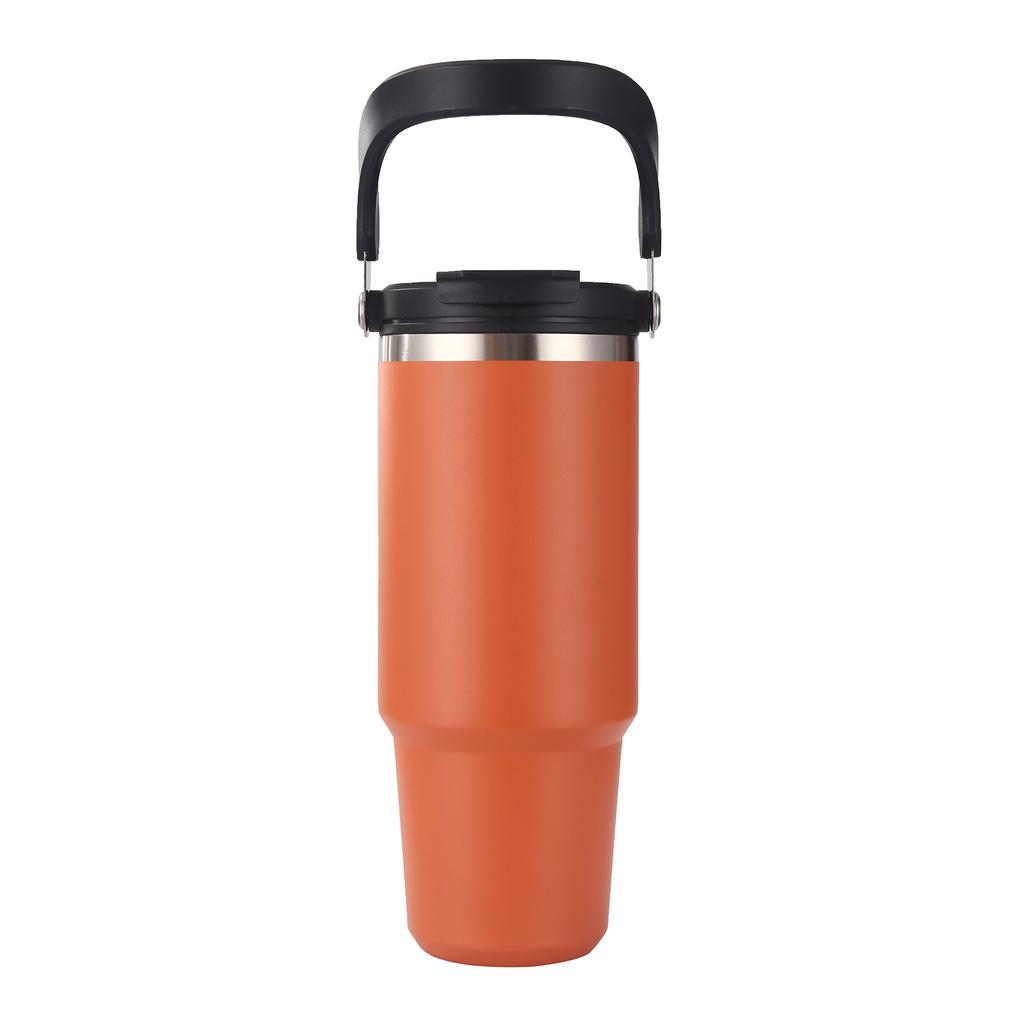 304 Stainless Steel Insulated CupCustomizable Logo Men And Women Double Wall Portable With Handle Heat-resistant Drinkware Cup