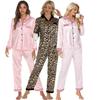 Женская домашняя одежда в европейском и американском стиле на весну и осень, комплект из 2 предметов с длинными рукавами и длинными брюками, модная повседневная домашняя одежда из сатина