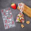 Wedding Favors Santa Claus Snowman Cookies Storage Cellophane Baking Packaging Christmas Candy Bags