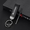 GJDJ7 Carbon Leather Key Chain Ring Keyring For Citroen C1 C2 C3 Vts C4 Saxo C4L C5 C6 C8 Xsara Picasso Berlingo Cactus Aircross C3-XR