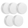 5Pcs C Mount Lens Rear Cap Portable Metal Protective Cover Camera Accessory Parts Silver