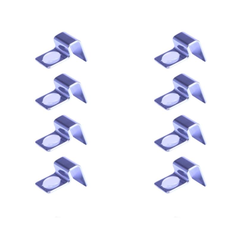 Stainless Steel Frameless Aquarium Glass Cover Clip 8PCS Rustprevent Corrosion Proof Lid Clamps for Fishtanks Security