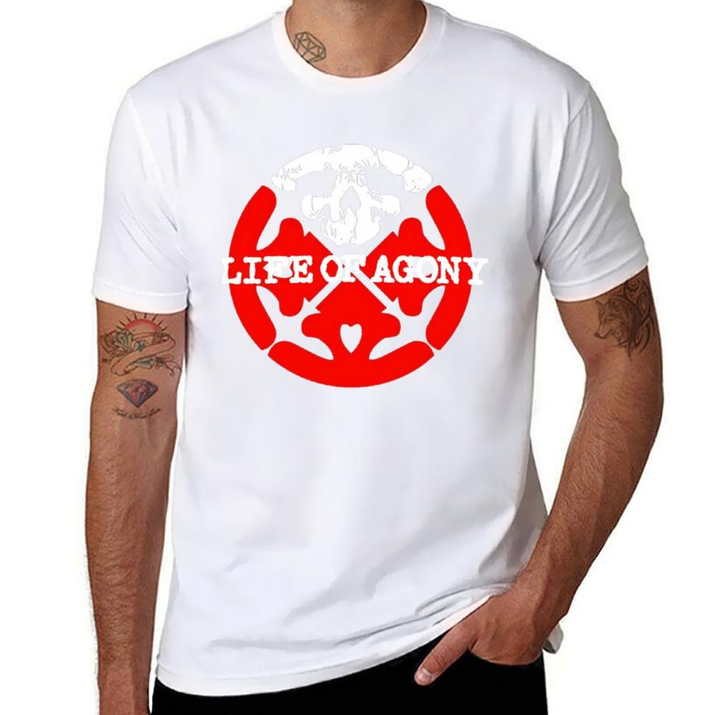 Red Logo Life Of Agony Tshirt Graphic T Shirts Summer Clothes Cheap Stuff Luxury Designer Plain Black T Shirts Unisex