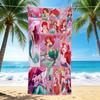 1Pc Mermaid Fantasy Collage Beach Towel, Quick Dry, Multi-Use for Beach Pool Gym Yoga Home Travel, Christmas, Halloween, Xmas Gift S929508