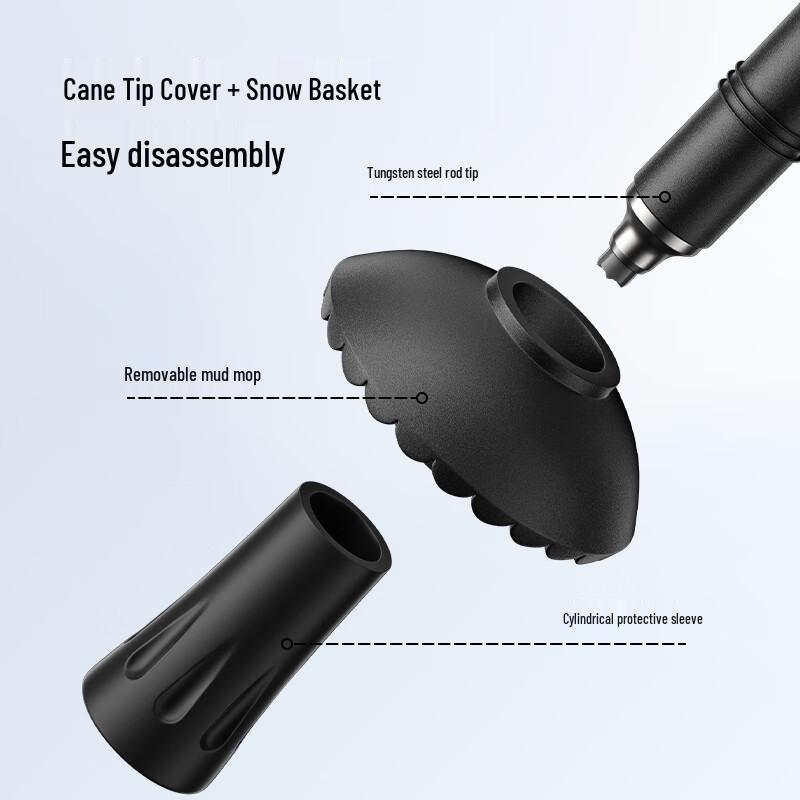 Jingdong JZ Summit Carbon Fiber Aluminum Alloy Trekking Pole