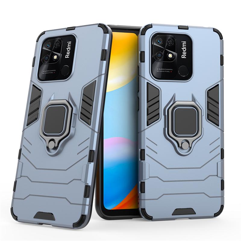 Чехол-накладка для Redmi 10C Чехол для Redmi 10C Capas Противоударная Задняя Жесткая Подставка Магнитный Броня Кольцо Держатель Чехол для Xiaomi Redmi 10C Fundas