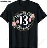 13th Birthday Game Level 13 Unlocked Official Teenager Gamer TShirt Unisex Women Soft Printed Clothing Streetwear Graphic T Shirts