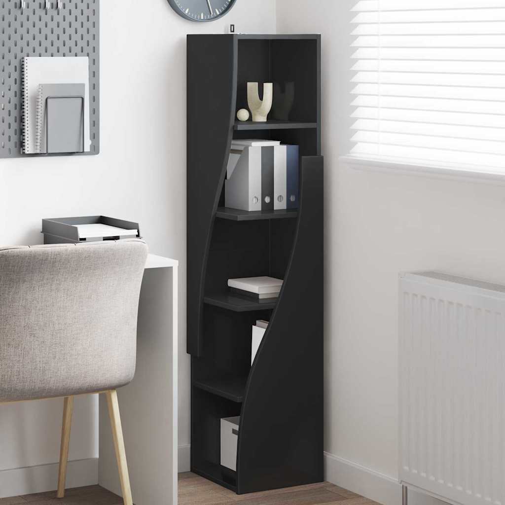 Corner Cabinet Black 32x32x140 cm Particleboard