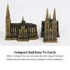 Compact And Easy To Carry Cologne Cathedral Model Ornament For On Go Wide Application Modern Gift