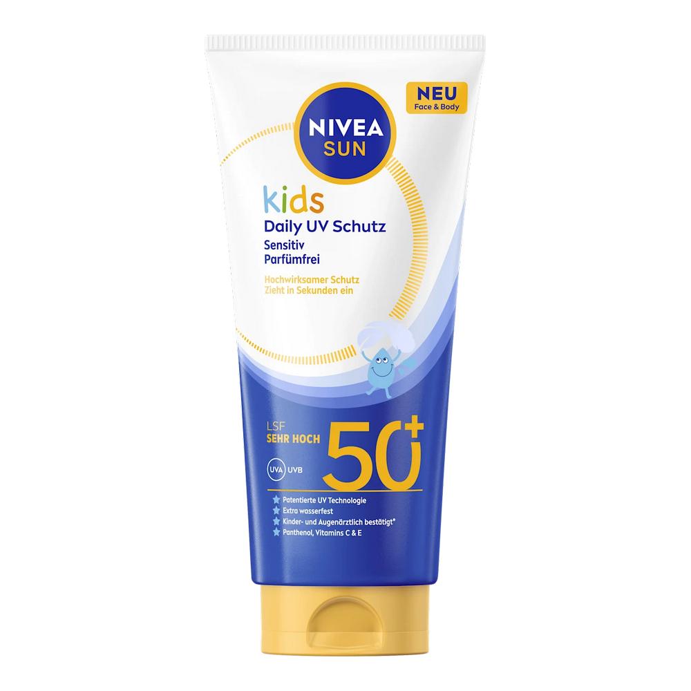 Немецкий солнцезащитный лосьон Nivea Kids Ultra LSF50+ 100 мл