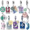 Новые Оригинальные Шармы Медные Карты Таро Бусины Подвески Подходят для Оригинальных Браслетов Ожерелье для Женщин DIY Изысканные Ювелирные Изделия Подарок