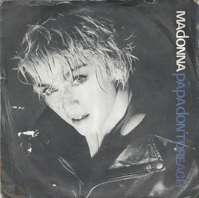 7-дюймовая пластинка MADONNA Papa Dont Preach W8636 SIRE 1986 UK Танцевальная Электроника Б/у