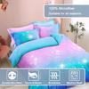 3 шт. цветной радужной постельного белья градиент розовый синий Y2K гостевой номер пододеяльник комплект (1шт* Пододеяльник + 2шт Наволочки)