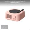 Ретро Bluetooth-колонка, Проигрыватель виниловых пластинок, Беспроводная портативная настольная, 5.3 Помело Желтый