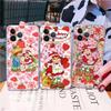 Девочка Розовый Клубничный S-Бисквитный Торт Для IPhone 17 16 15 14 13 12 11 Pro Max Plus Прозрачный Мягкий ТПУ Чехол для Телефона