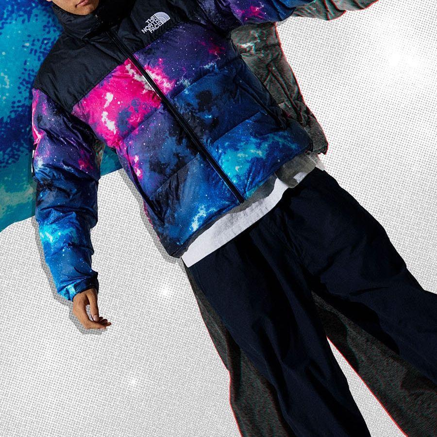 THE NORTH FACE x Invincible Down Jacket Men's Neon NF0A7QVS-YE1
