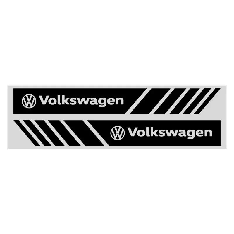 B6 2025 Горячие Для Volkswagen 2 шт. Автомобильные ПВХ Полосы Гоночные Полосы Наклейки на Зеркало Заднего Вида Для Volkswagen Golf-7 4 5 6 CC T-ROC Shar