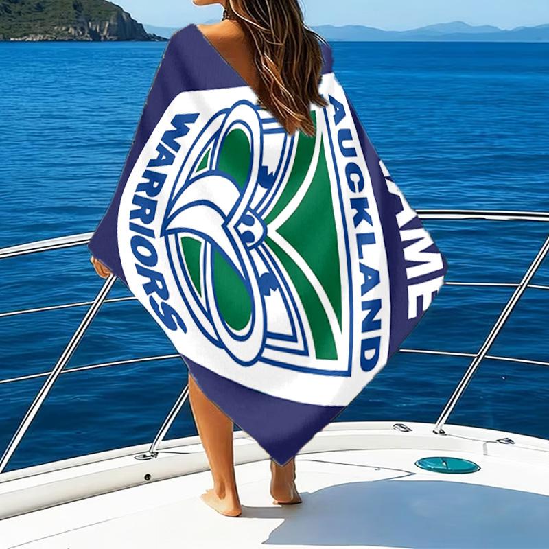 1pc Football34 Beach Towel with Custom Name, Beach/Swimming/Bath/Picnic/Camping Towel, Suitable for Seaside Beaches