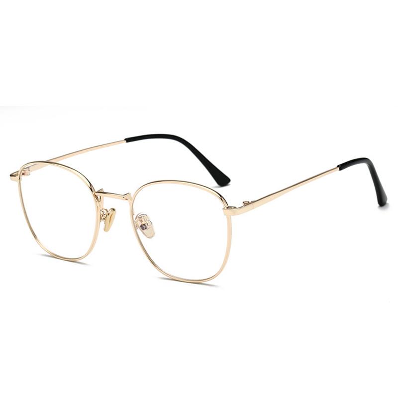 Retro Round Metal Myopia Glasses -1 0 To -6 0 For Women Men Students Square Frame Fashion Eyewear
