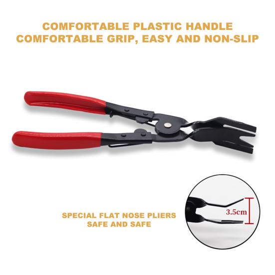 Car Clip Removal Tool Set Fastener Remover Pliers with Storage Bag Panel Trim Rivet Removal Tool Auto Retainer Clip Remover