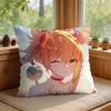Yoimiya Genshin Impact Cute Cushion Cover Square Short Plush Pillow Case Living Room Sofa Home Decor Funda X