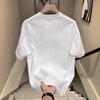 Модный бренд Мужская футболка с коротким рукавом из чистого хлопка Модная универсальная футболка с круглым вырезом для мужчин и женщин Мужская