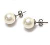 Finest flower beads 8mm pearl necklace [MAHINA] mother-of-pearl (45cm earrings)