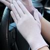 Five Fingers Gloves Cotton Solid Color Outdoor Mittens Women Driving Gloves Summer Sunscreen Gloves