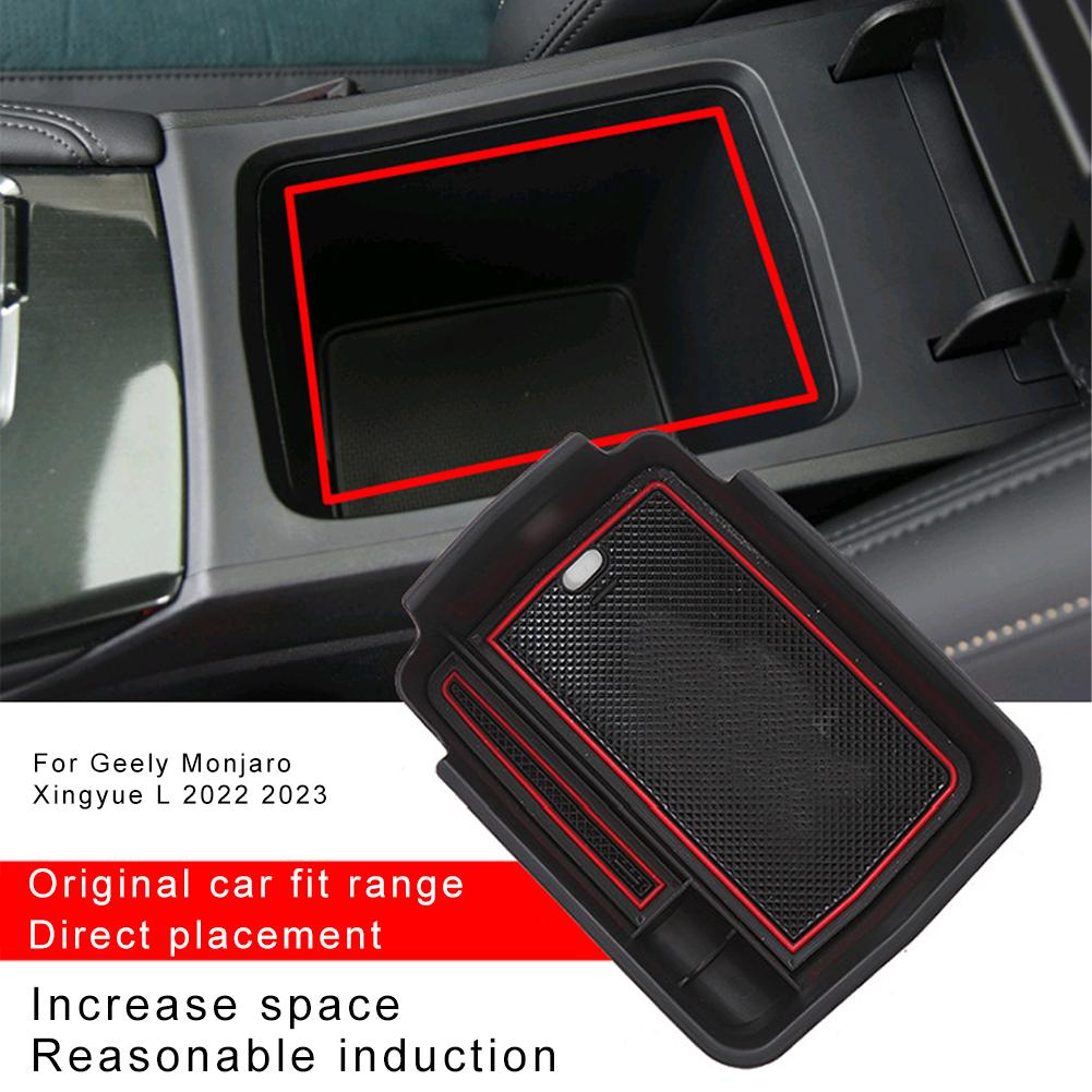 Car Center Console Storage Box For Geely Monjaro Xingyue L 2025 2025 Interior Armrest Storage Box Organizer Auto Accessories